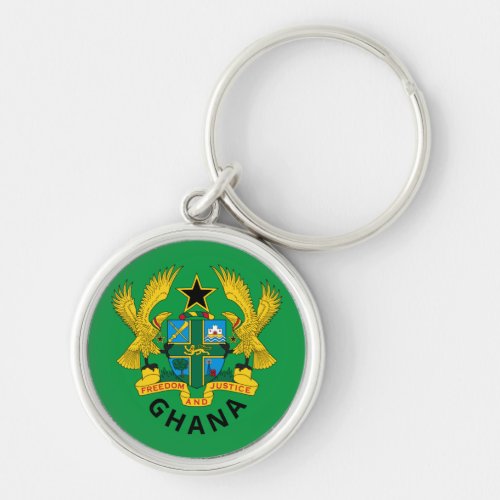 Ghana coat of arms keychain