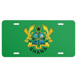 Ghana coat of arms license plate