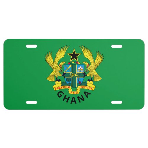 Ghana coat of arms license plate