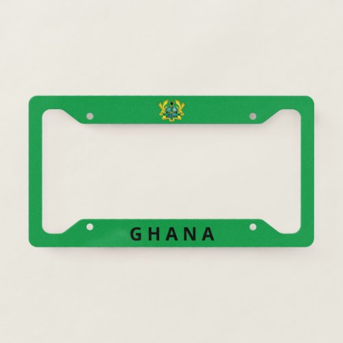 Ghana coat of arms license plate frame