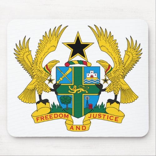 Ghana Coat of Arms Mouse Pad