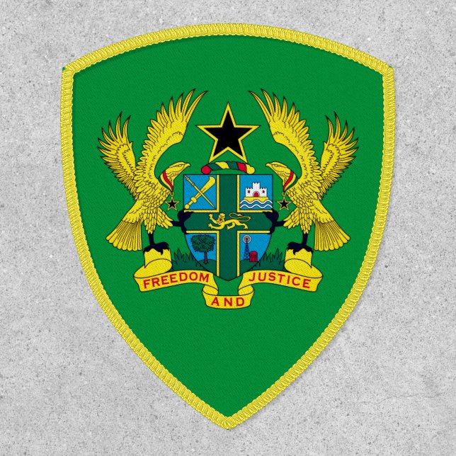 Ghana coat of arms patch (Front)