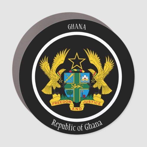 Ghana Coat of Arms Patriotic Car Magnet