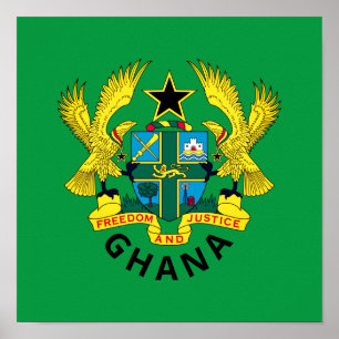 Ghana coat of arms poster