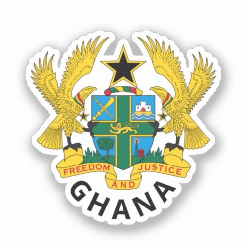 Ghana coat of arms sticker