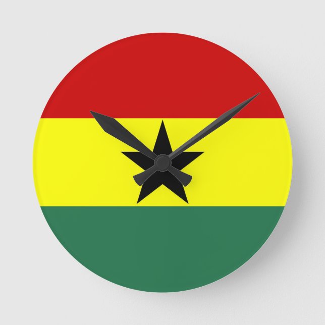 ghana country flag clock (Front)
