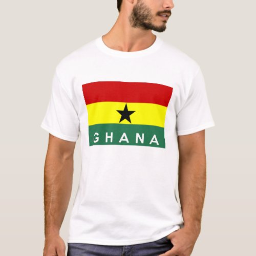 ghana country flag text name T_Shirt
