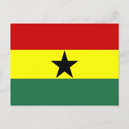 Ghana country long flag nation symbol republic postcard