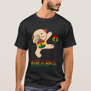 Ghana Dog Ghana Football Team Ghana Flag Ghanese P T-Shirt