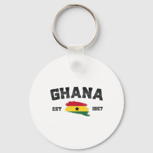 Ghana Est. 1957 Ghanaian Flag Independence Day- Gh Keychain