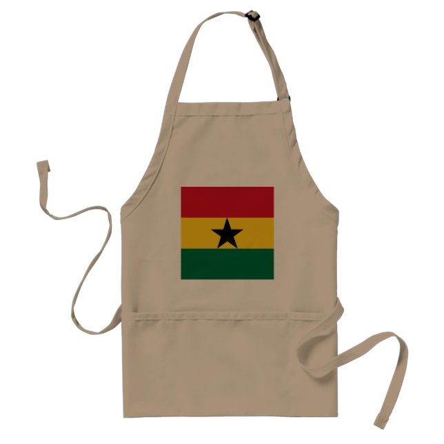 Ghana Flag Adult Apron (Front)