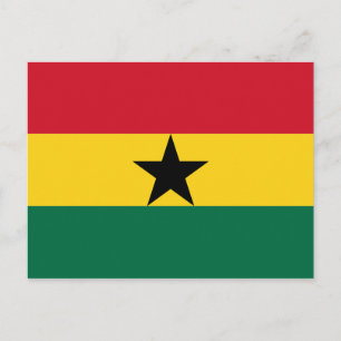 Ghana Flag Africa Postcard