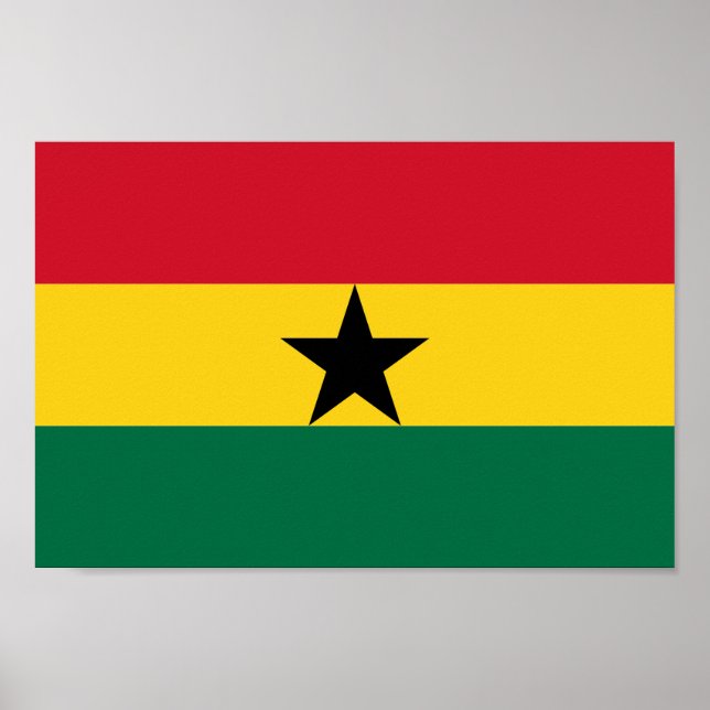 Ghana Flag Africa Poster (Front)