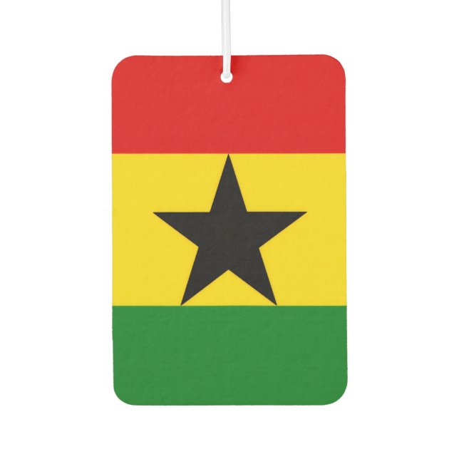 Ghana Flag Air Freshener (Front)