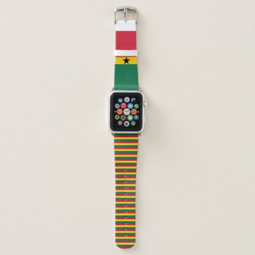 Ghana flag Apple Watch Band