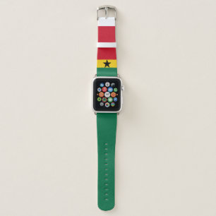 Ghana Flag Apple Watch Band