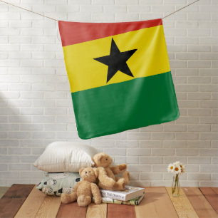Ghana flag baby blanket