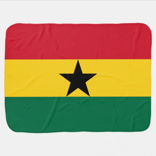 Ghana Flag Baby Blanket