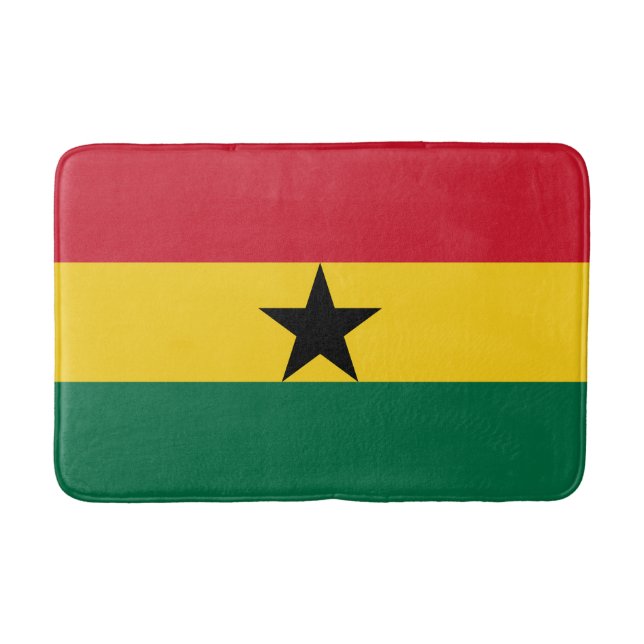 Ghana Flag Bath Mat (Front)