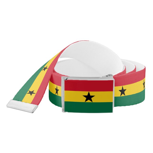 Ghana Flag Belt (Snake)