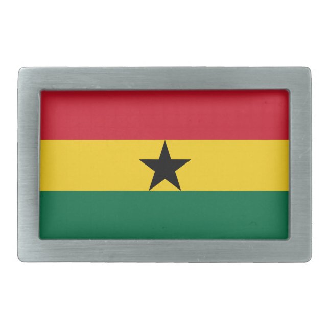 Ghana Flag Belt Buckle (Front)