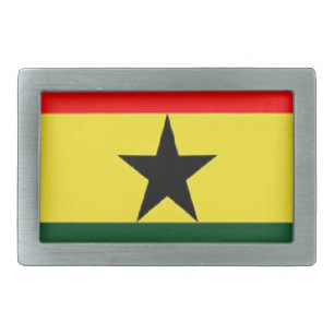 Ghana flag belt buckle