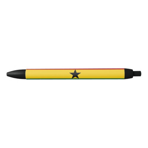 Ghana Flag Black Ink Pen