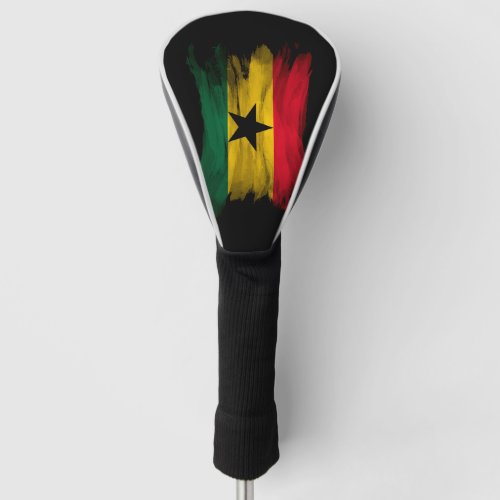 Ghana flag brush stroke national flag golf head cover