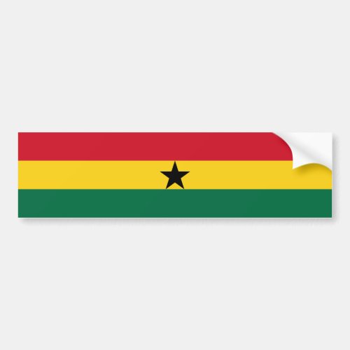 Ghana Flag Bumper Sticker