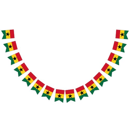 Ghana flag bunting banner