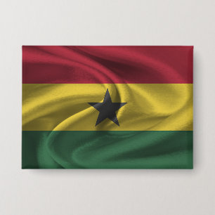 Ghana Flag Button