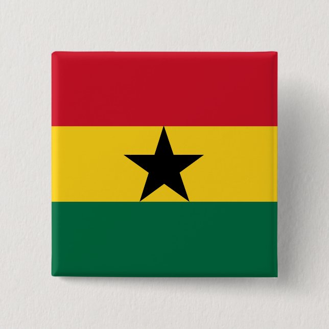 Ghana Flag Button (Front)