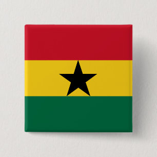 Ghana Flag Button