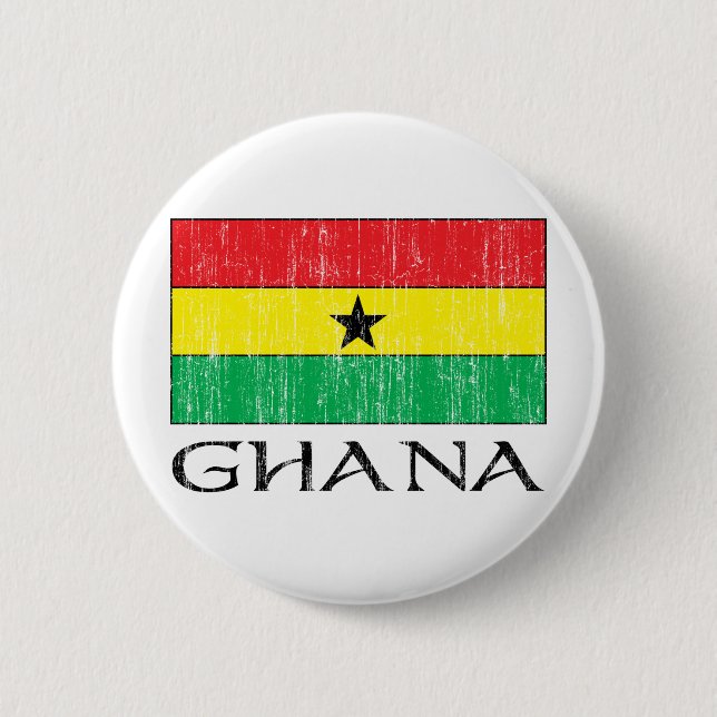 Ghana Flag Button (Front)