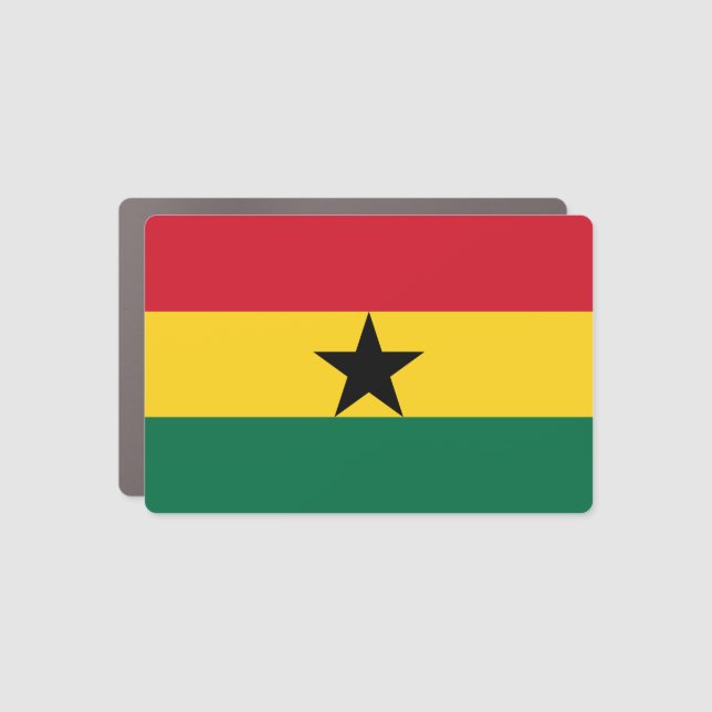Ghana Flag Car Magnet (Front)