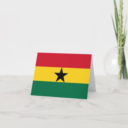 Ghana Flag Card