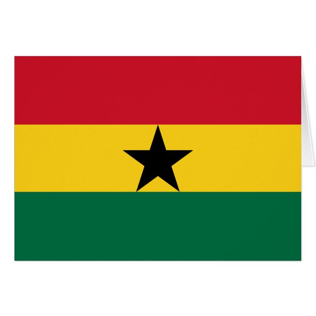 Ghana Flag Cards (Front Horizontal)