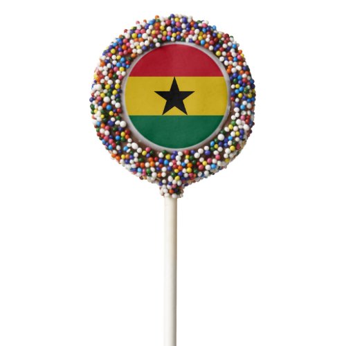 Ghana Flag Chocolate Dipped Oreo Pop