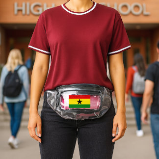Ghana Flag Clear Fanny Pack