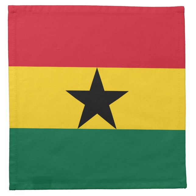 Ghana Flag Cloth Napkin (Front)