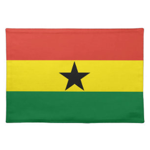 Ghana flag cloth placemat