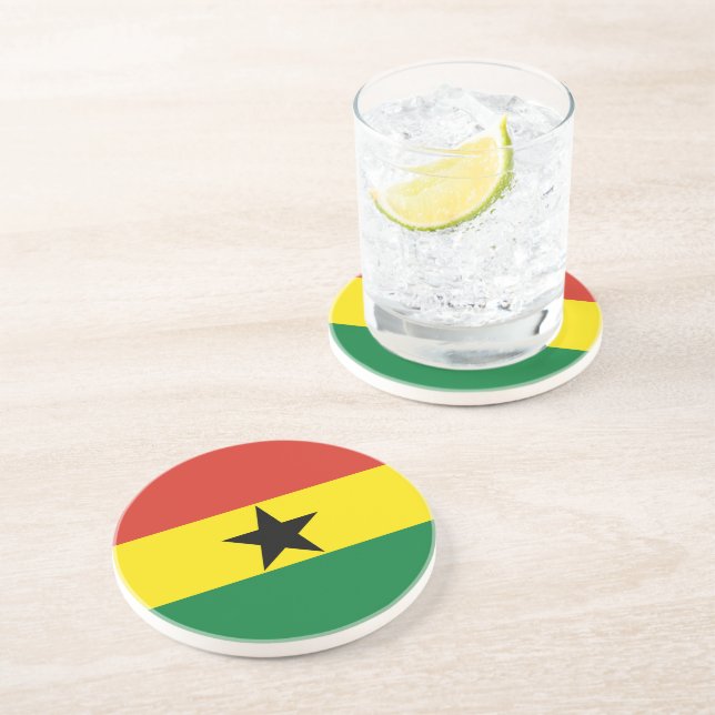 Ghana flag coaster (Side)