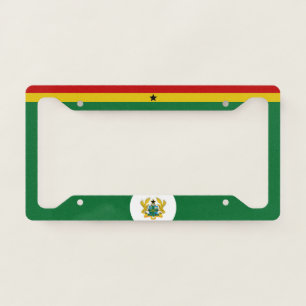 Ghana flag-coat of arms license plate frame