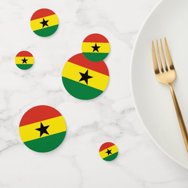 Ghana flag confetti (Group)