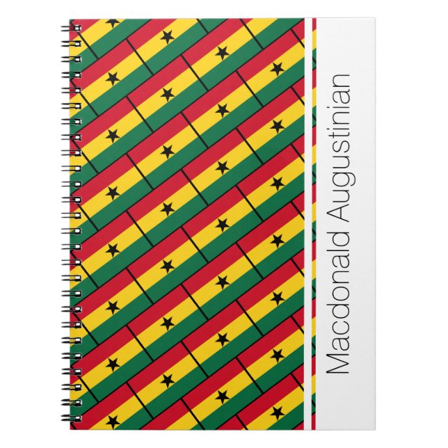 GHANA Flag Customized Notebook Journal (Front)