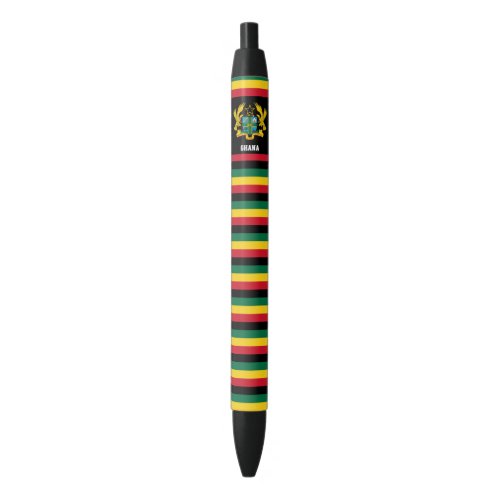 Ghana Flag Cute Patriotic Black Ink Pen