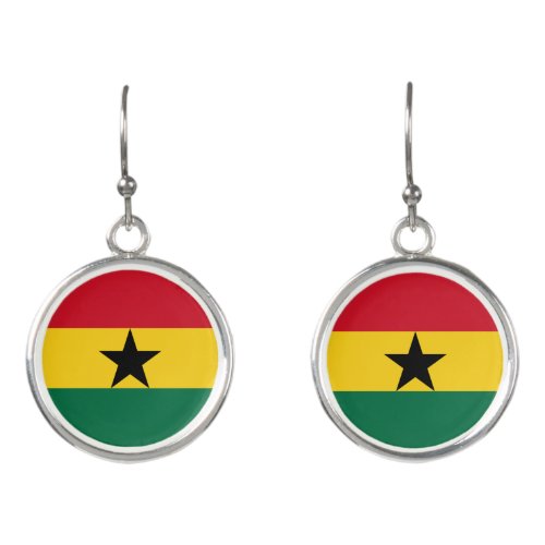 Ghana Flag Earrings