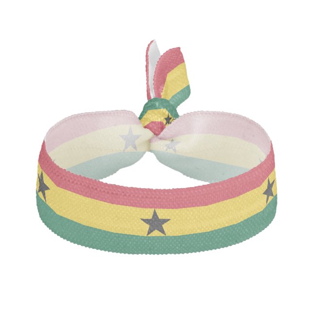 Ghana Flag Elastic Hair Tie (Front)