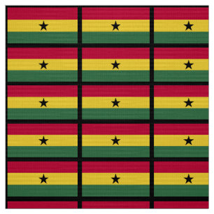 Ghana flag fabric