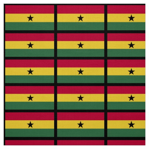 Ghana flag fabric